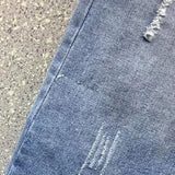 VAREY LIN 2025 New Spring Women Denim Skirts Casual Lace Irregular A-line Skirts High Waist Hole Split Denim Skirt Lady 211-1-Outfit