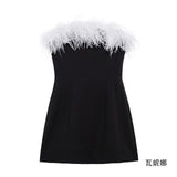 Women's New One-Word Collar Elastic Sexy Hot Babes