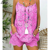 Women Eyelet Embroidery Tassel Top & Shorts Set Women Two Piece Sleeveless Shorts Suit Casual Loose Clothes 2023