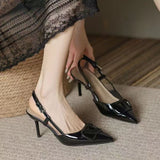 Women's Spring And Summer Light-Mouthed Wedding Shoes Large-Size Fashion Nude Small Scent Wind And Bag Head V