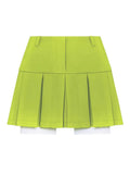 Cropped Blazer And Pleated Mini Skirt Set-Outfit