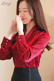 Satin Blouse Women Spring Autumn Casual Elegant Long Sleeve Women's Shirts New High Quality Clothing Tops Blusas