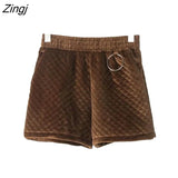 Women Autumn Elastic Waist Thickening Hot Sale Bottom Solid Loose Casual Female Basic Elegant All-match Retros