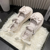 Cool Mary Jane Little Leather Shoes Women Retro Spring And Summer New Bow With Skirt Jk College Wind Single