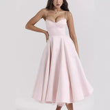 Women's New Sling V-Neck Sleeveless Dress Pony