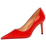Shoes Patent Leather Woman Pumps Women Heels Stiletto 8 Cm High Heels Female Shoes Party Shoes Fashion Pumps