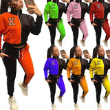Two Piece Set Women Tracksuit Autumn Fashion Clothes Zip Up Long Sleeve Tops Jacket and Pants Suit Casual Women's Sets