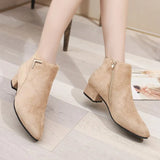 Boots Women's Spring And Autumn Single Boots 2025 New And Ankle Boots Coarse And British Martin