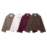 Women's Clothing Explosion Collar Button Loose