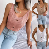 Wind Shooting Spring And Summer Leisure V Collar Button Jasmine Blouse Holiday Knitted Shirt