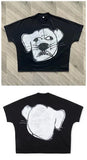 Printing Of Men's T-Shirt Blutosatire Billdog Cotton Oversized