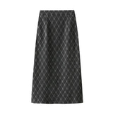 Haired Half-Dress Woman 2025 Autumn And Winter Loose Thin Crobrow Long A-Word Bag Hip Skirt