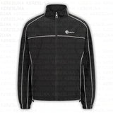And Winter Sports Suit Wind Jacket Simple Street Fashion Zipper Solid Color Coat Men And