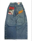 Hiphop New Spring Hip-Hop Style Straight Jeans With Loose Broad