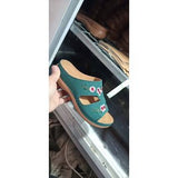 New Women's Shoes Hollow Flowers Embroidered Cool Shoes Slope And Large Women's Slippers