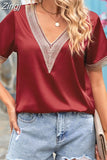Women's Satin Blouse Elegant Green Vintage Loose Beautiful Short Sleeve Shirt Summer Top Tunic White Blouse for Women