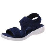 New Large-Size Solid Color Fly-To-Weaving Tight Feet Fish Mouth Slope And Casual Sandals
