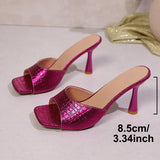 Head Thin Heel Sandals Women 2025 Autumn New Type Sexy Fish Mouth High Heel Cold