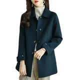Autumn And Winter New Women's Fashion Small Casual Slimming With High-End Feeling Cotton Wool Coat