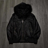 Alcatraz's New Street Ins Hoodie Zip-Down Jacket Loose Trousers