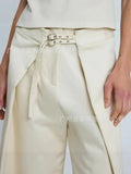 Women's Wear Irregular Loose Casual Trousers Wide Leg