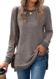 Zingj / Winter 2023 New Round Collar Color Pocket Long Sleeve Loose Jacket-Outfit