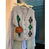 Lingite V-Neck Knitted Vest Women's New Autumn 2025 Shawl Outside The Top Loose