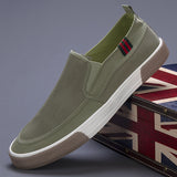 Summer New Men's Shoes Korean Version Of The Trendy Shoes Breathable Canvas Shoes One Foot Lazy Shoes Casual Shoes Breathable Board