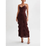 Women's New Sleeveless Dress Three-Dimensional Heavy Industry Knitted Back