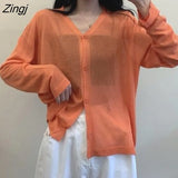 Women New Collection Leisure Students All-match Loose Sunscreen Thin Simple Ulzzang Solid Summer Female Minimalist