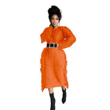 Zingj New Women's Long Tassel Edge Wool