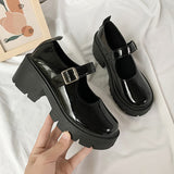Small Leather Shoes Jk Shoes British Spring Autumn Lefu Shoes Heightening Women's Shoes Lolita Marie Jane Single