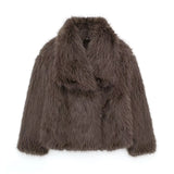 Women's Winter Fashion Temperament Style Wind Artificial Fur Coat