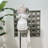 French Niche Pure Desire To Wipe The Chest Shoulder Folded Ribbon Bag Hip