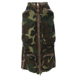 New Can Wear Two Heavy Industry Zipper Long Multi-Pocket Dress Half Skirt Bra Skirt