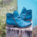 Women's Boots In Autumn And Winter 2025 Low-Heeling Double-Linked Martin Boots Large-Size Casual Ladies Short
