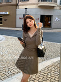 Xixi 2025 Autumn White Label New Temperament High-Collar Lace Bottom-Up Lady 100 Top Women