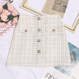 Fragrant A-Dress Dress Girl 2025 Autumn And Winter Silver Silk High-Waisted Lattice In Super Fire Bag Hip Skirt