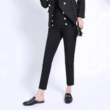 Breasted Elastic Slim Fit Skinny