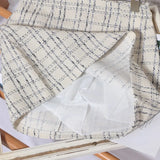 Physical Shop Recommended Autumn And Winter Coarse Flowers Of The Semi-Body Skirt High Waist Thin Anti-Walking A Word Ass Short Skirt
