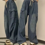 Tie Strap Baggy Cargo JeansOutfit