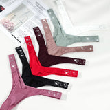 Water Drill English Letter Loose With Sexy Trousers T Trousers Comfortable Ice Silk Thongs Ladies
