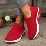 Rocking New Women's Shoes Thick-Soled Air Cushion Lazy Casual Sports Comfortable Shoes Breathable Soft-Soled Women's