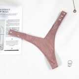 Water Drill English Letter Loose With Sexy Trousers T Trousers Comfortable Ice Silk Thongs Ladies