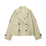 Women's Clothing Explosion Fashion Splash-Proof Short Wind