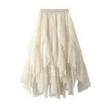 Yarn Skirt Half-Dress Woman 2025 High-Waisted Small Net Yarn Skirt Skirt Dress
