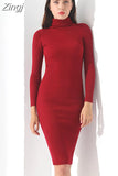 Sweater Dress Women 2023 Warm Knitted Dresses Black Vintage Winter Long Sleeve Dress Warm Autumn Womens