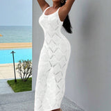 Sales Women's Clothing 2025 Summer New Fashion Sexy Bare Back Hollow Hair Weaving Sling
