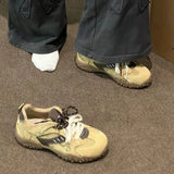 New Four-Season Forrest Shoes Wasteland Wind Thick-Sed-Stuel-Stude Shoes High-Value Niche Board