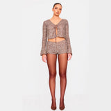 Women's New Shiny Small Squin Shorts Hot Pants (Without